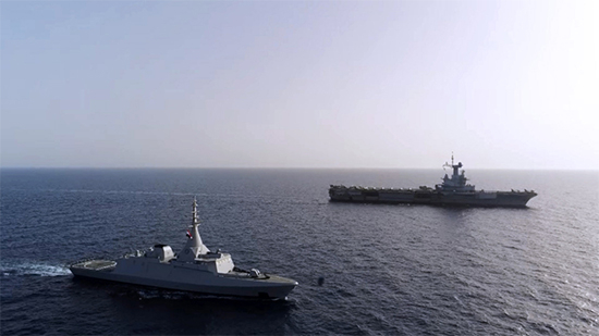 القوات البحرية والجوية المصرية والفرنسية تنفذان تدريبات مشتركة