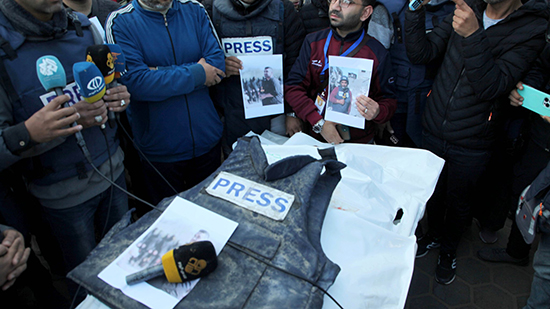 الصحفيون بغزة 