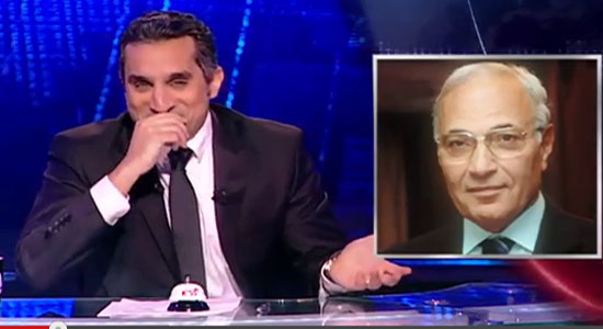 شعبية باسم يوسف بعد السخرية من الفريق أحمد شفيق 