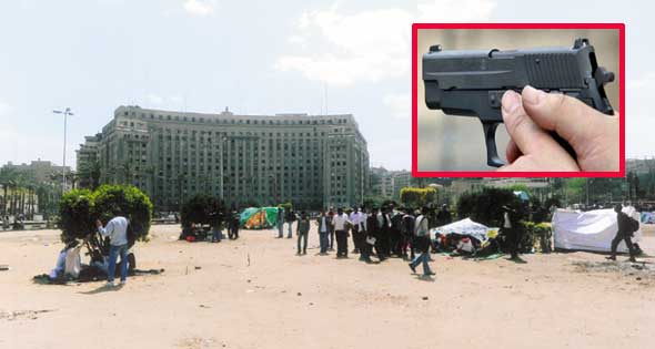 إصابة 3 أشخاص جراء إطلاق 4 مسلحين النار عليهم بميدان التحرير