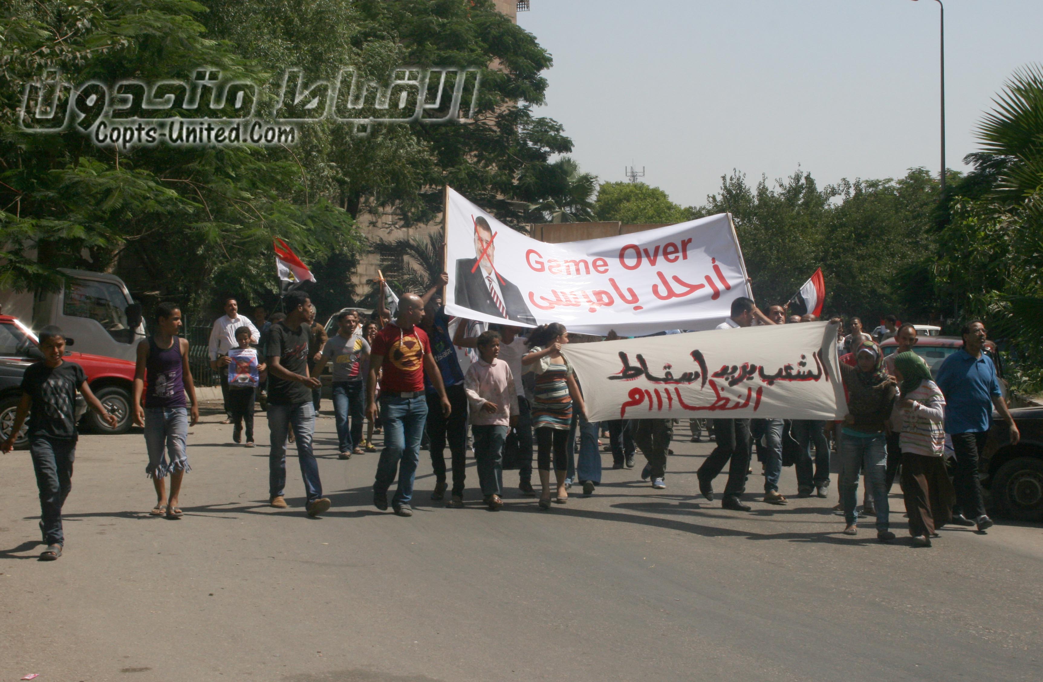 بالصور: المسيرات المعارضة لمرسي تجوب ميادين وشوارع القاهرة