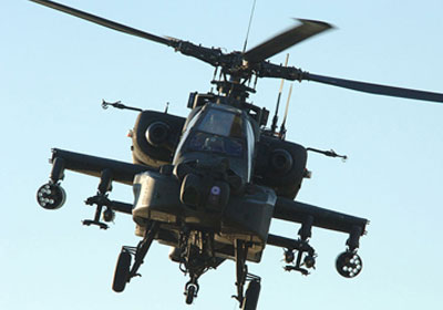 طائرتان هليكوبتر  فوق سماء ميدان رابعة العدوية
