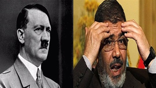 الرئيس المعزول محمد مرسي والرئيس الألماني الراحل أدولف هتلر