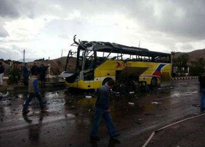  حادث انفجار أتوبيس سياحى بمدينة طابا