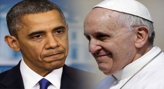  بابا الفاتيكان يلتقي أوباما
