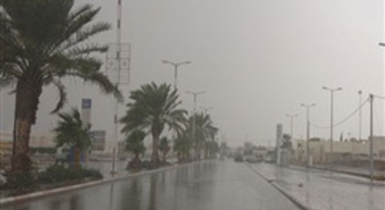 إغلاق طريق الزعفرانة شمالي محافظة البحر الأحمر بسبب الأمطار