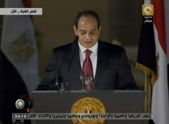 الرئيس يؤكد: لا مصالحة مع الإخوان ولا تهاون مع من أراق دماء المصريين 
