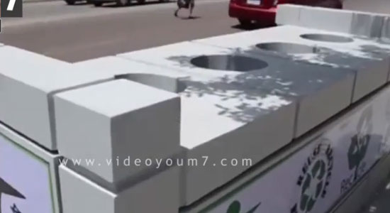 بالفيديو..الإسكندرية تستخدم أول صندوق قمامة خرسانى فى العالم  لمقاومة “النباشين”