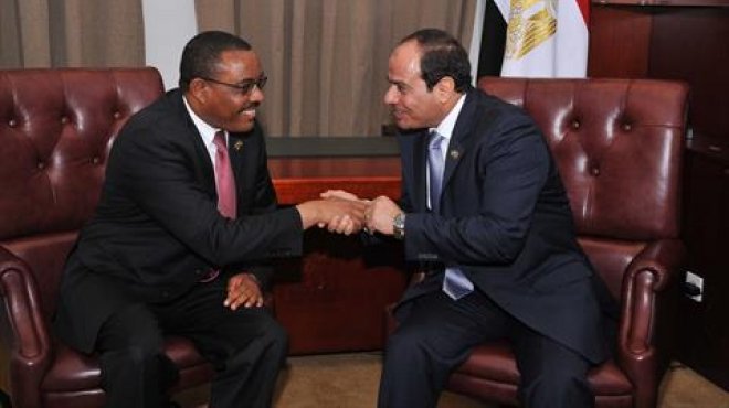 الرئيس السيسي مع رئيس وزراء إثيوبيا