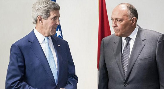إتصال بين وزير الخارجية ونظيره الأمريكي لبحث وقف إطلاق النار بغزة