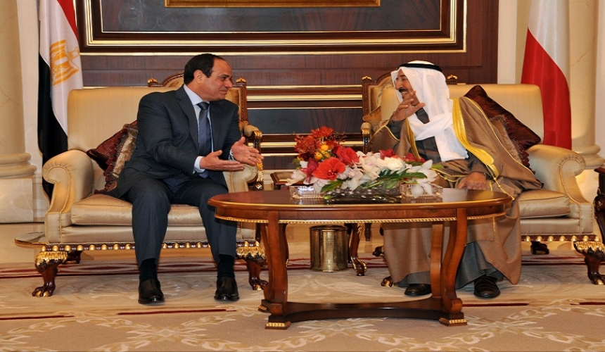 الرئيس عبد الفتاح السيسي خلال زيارته بالكويت