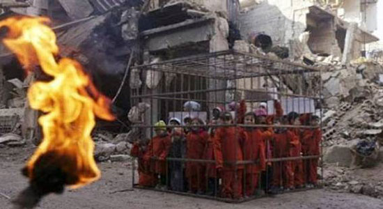  داعش يحتجز أطفال المسيحيين استعدادا لإحراقهم