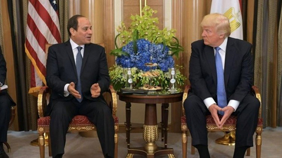 الرئيس الأمريكي دونالد ترامب ونظيره المصري عبد الفتاح السيسي
