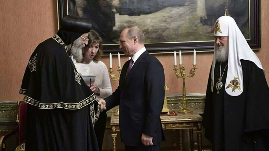  الرئيس الروسي يستقبل البابا تواضروس الثاني