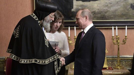  بوتين يستقبل البابا تواضروس الثاني