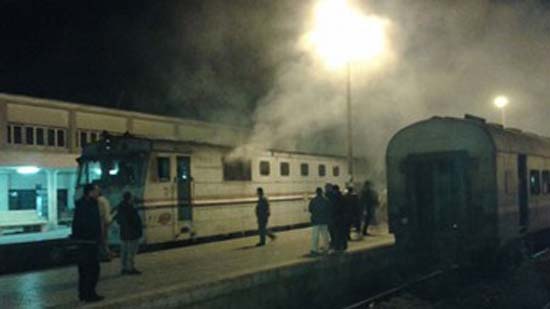 اندلاع حريق فى قطار القاهرة - أسوان أثناء رحلته بالعياط.. والركاب تقفز من النوافذ