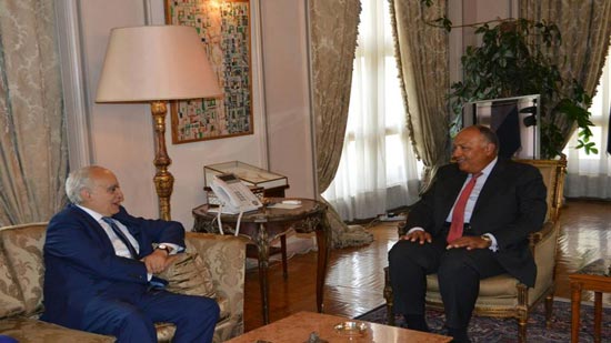 وزير الخارجية يبحث جهود تسوية الأزمة الليبية مع مبعوث الأمم المتحدة لليبيا