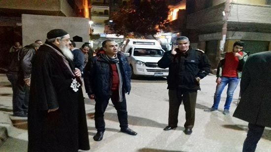 بالصور.. رئيس مدينة أبوقر قاص بالمنيا  يتابع خدمات تأمين الكنائس