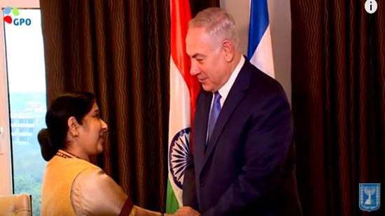 رئيس الوزراء الإسرائيل_ وزيرة الخارجية الهندية