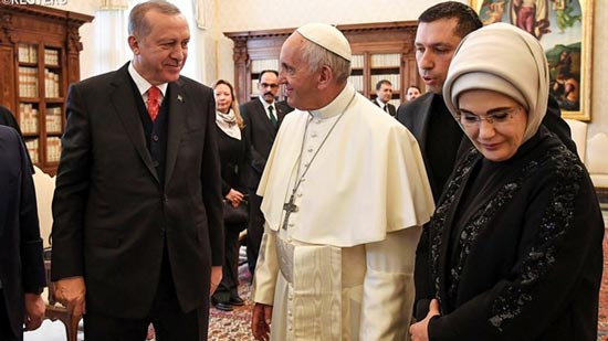 البابا فرنسيس يبحث مع أردوغان وضع القدس