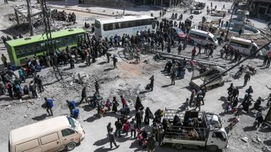 خروج المسلحين من الغوطة - أرشيفية