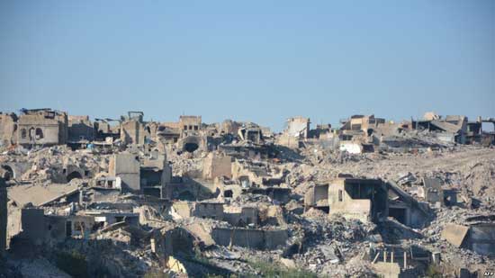 المدينة القديمة في الموصل بعد تحريرها من 