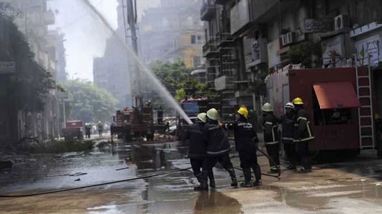  الصحة: لا مصابين في حادث حريق نقابة التجاريين بشارع رمسيس