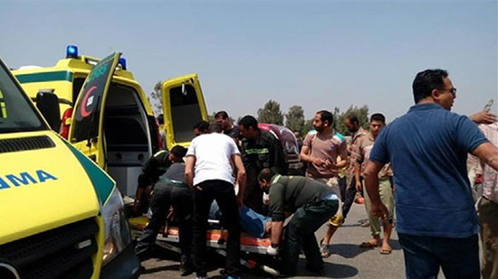 13 مصابا في حادث مروري على طريق شبرا- بنها