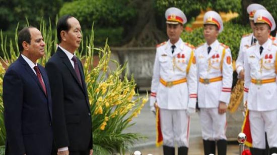السيسي ورئيس دولة فيتنام