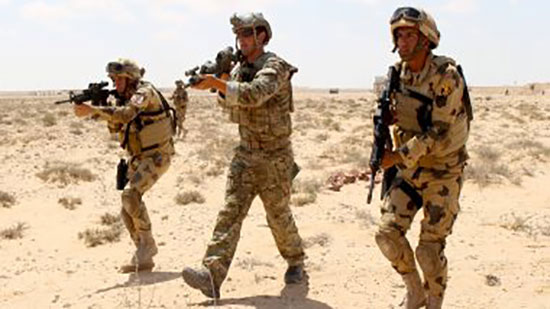 تدريبات مشتركة بين الجيشين المصرى والأمريكى قبل فعاليات 