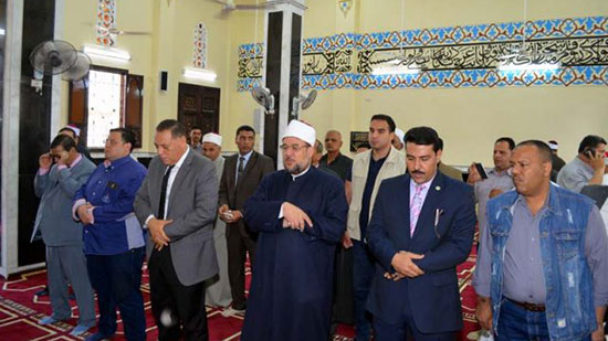 وزير الأوقاف يفتتح مسجد الحصة الكبير بالشرقية ويشهد توزيع خمسة طن لحوم أضاحي