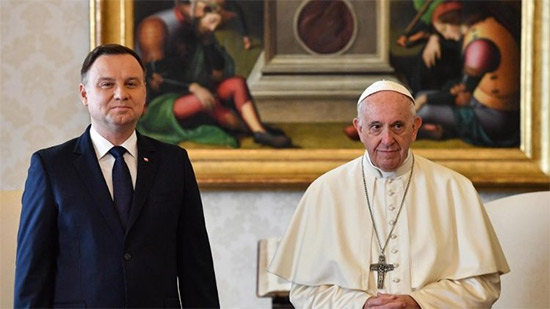 البابا فرنسيس يستقبل رئيس دولة بولندا
