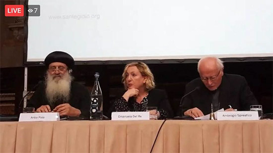 الكنيسة القبطية تشارك في مؤتمر جسور السلام بإيطاليا