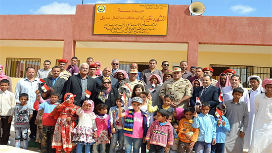 القوات المسلحة بالتعاون مع مؤسسات المجتمع المدني تفتتح 4 مدارس بسيناء 