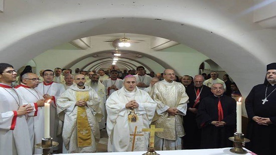 السفير البابوي يحتفل بالقداس مع مسئولين الأقاليم الأوربية لرهبنة الكرمل بمصر
