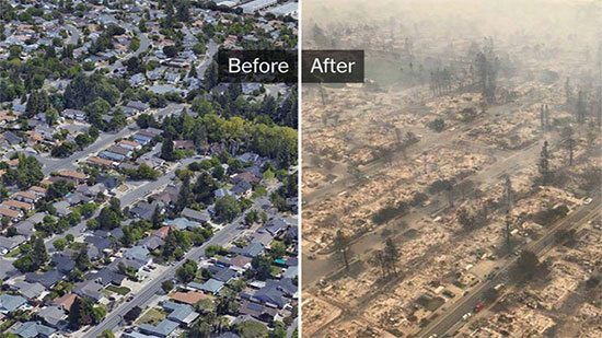 كاليفورنيا بعد الحريق
