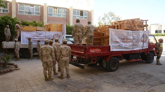 القوات المسلحة ترمم مدارس الإسكندرية وتقدم 6 آلاف مقعد مدرسي
