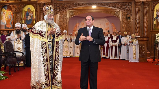 الرئيس عبد الفتاح السيسى و قداسة البابا تواضروس
