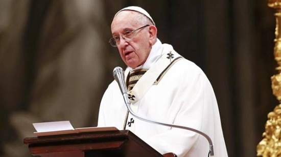  البابا فرنسيس يطالب بتجديد الحوار بين فلسطين وإسرائيل 
