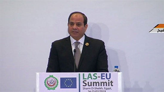 السيسي: أتحنا الفرصة لتعزيز التعاون بين الدول العربية والأوروبية