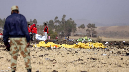  شاهد عيان يحكي اللحظات الأخيرة للطائرة الإثيوبية المنكوبة 

