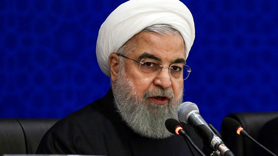 الرئيس الايراني حسن روحاني يتحدث في العاصمة طهران