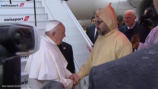 البابا فرنسيس يصل المغرب