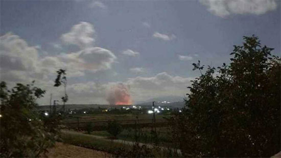 مقاتلات الجيش السوري تتصدى لقصف صاروخي إسرائيلي 