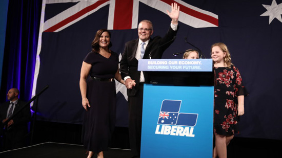  موريسون يعلن إيمانه بالمعجزات بعد فوزه بالانتخابات الفيدرالية الأسترالية 