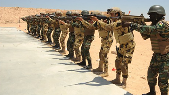فاعليات التدريب المشترك لمكافحة الإرهاب بقاعدة محمد نجيب العسكرية