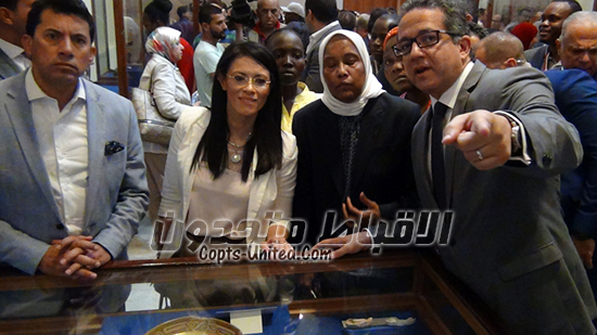 بحضور وزراء السياحة والآثار و الشباب المتحف المصري يحتفل بانطلاق بطولة أمم أفريقيا