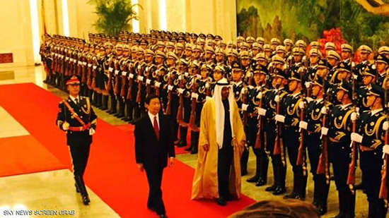 الشيخ محمد بن زايد خلال زيارة سابقة إلى بكين