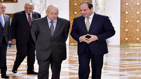 السيسي يستقبل رئيس الجزائر 