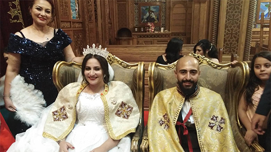 سليمان ويوسف شفيق يهنئان العروسبن مريم طارق وشادي عصام بالزفاف السعيد
